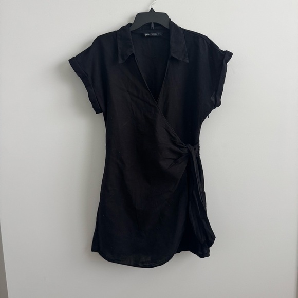 Zara Black Linen Romper - Picture 4 of 6